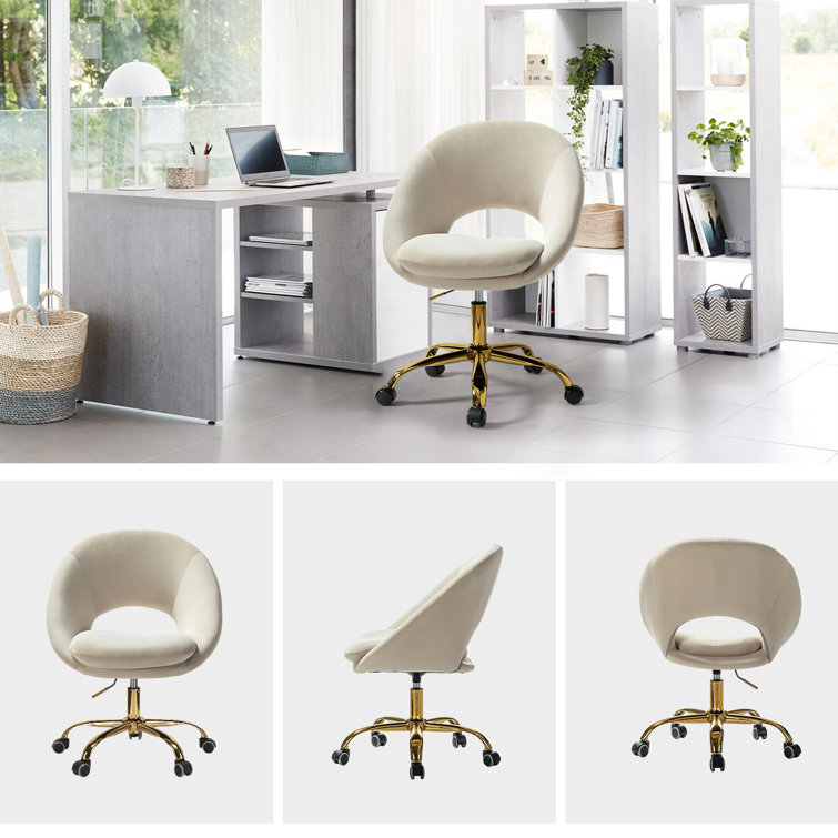 Kelly Clarkson Home Lourdes Task Chair with Ergonomic Design